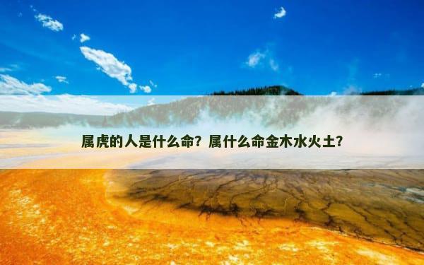 属虎的人是什么命？属什么命金木水火土？