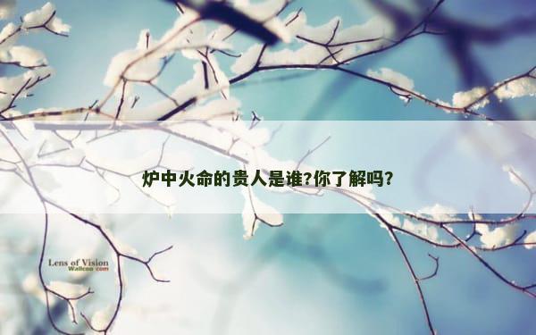 炉中火命的贵人是谁?你了解吗？