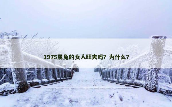 1975属兔的女人旺夫吗？为什么？