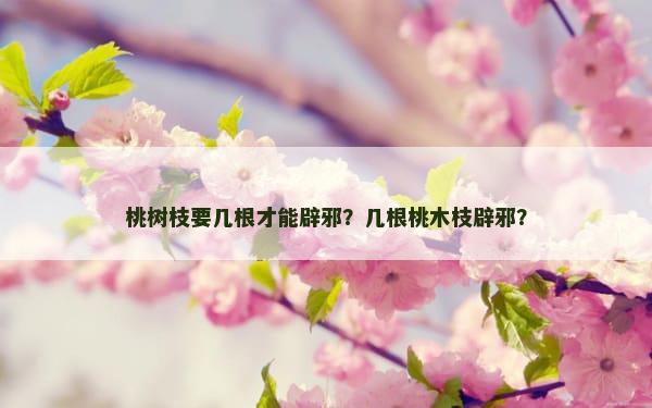 桃树枝要几根才能辟邪？几根桃木枝辟邪？