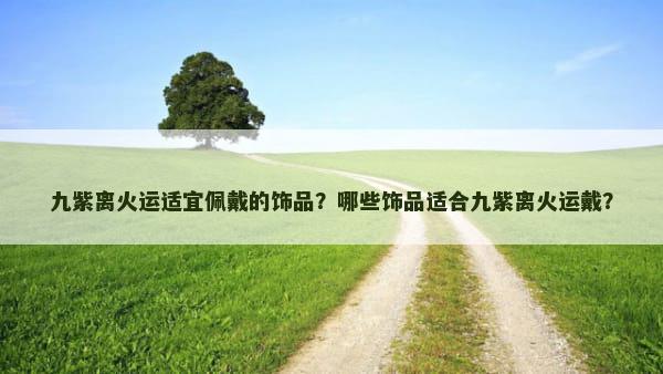 九紫离火运适宜佩戴的饰品？哪些饰品适合九紫离火运戴？