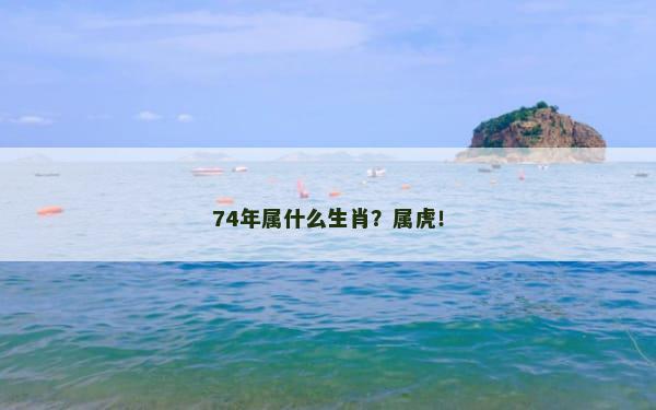 74年属什么生肖？属虎！