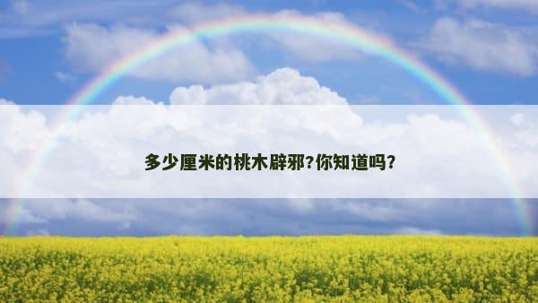 多少厘米的桃木辟邪?你知道吗？