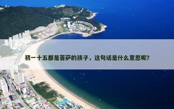 初一十五都是菩萨的孩子，这句话是什么意思呢？