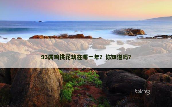 93属鸡桃花劫在哪一年？你知道吗？
