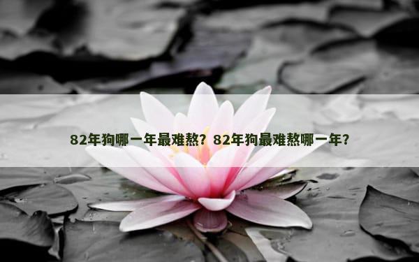 82年狗哪一年最难熬？82年狗最难熬哪一年？