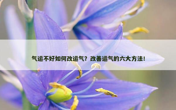 气运不好如何改运气？改善运气的六大方法！