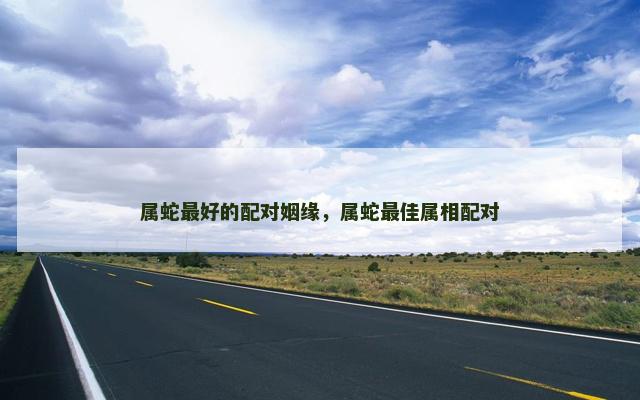 属蛇最好的配对姻缘，属蛇最佳属相配对