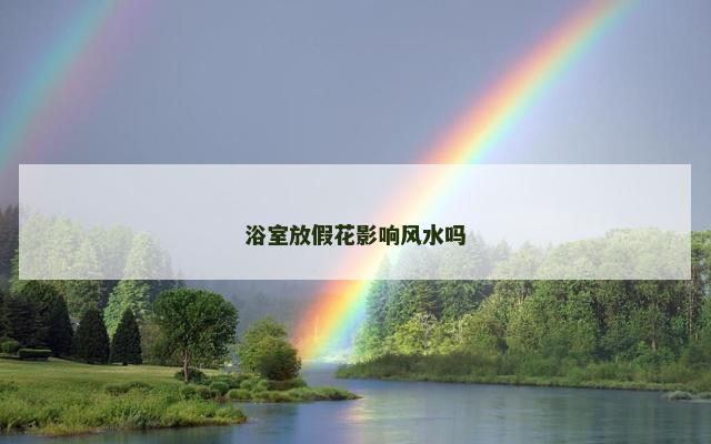 浴室放假花影响风水吗