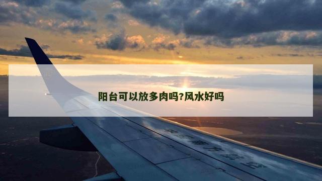 阳台可以放多肉吗?风水好吗