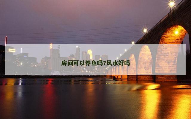 房间可以养鱼吗?风水好吗