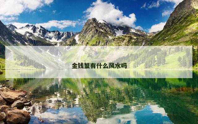 金钱蟹有什么风水吗