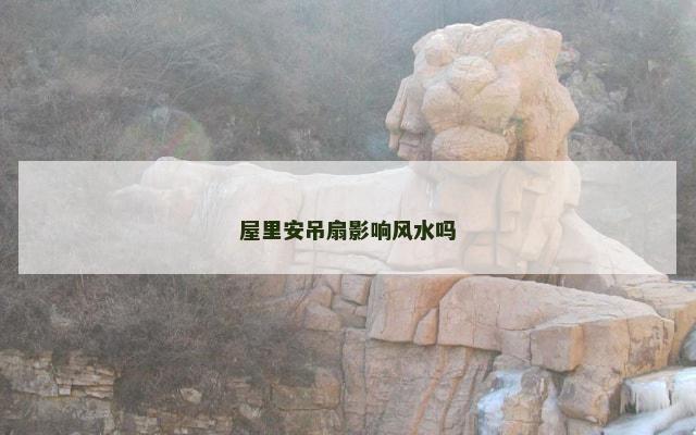 屋里安吊扇影响风水吗
