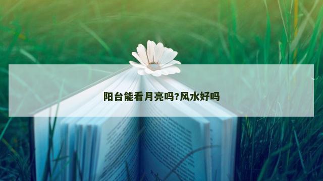 阳台能看月亮吗?风水好吗
