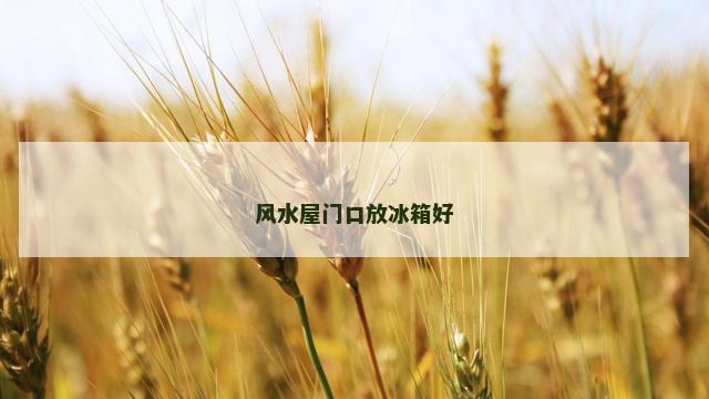 风水屋门口放冰箱好