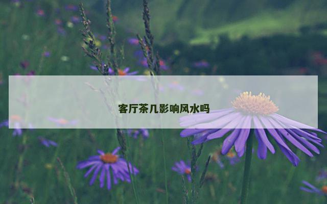 客厅茶几影响风水吗