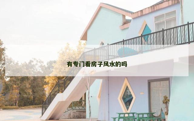 有专门看房子风水的吗