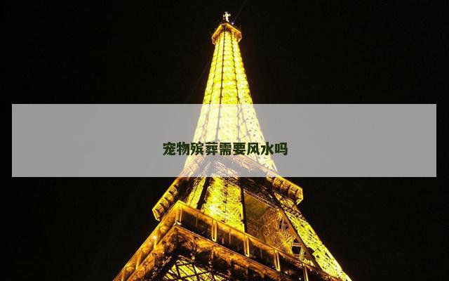 宠物殡葬需要风水吗