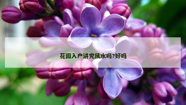 花园入户讲究风水吗?好吗