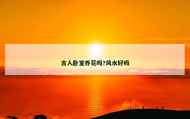 古人卧室养花吗?风水好吗