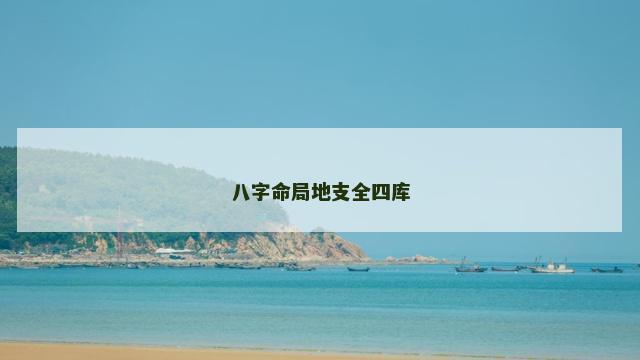 八字命局地支全四库