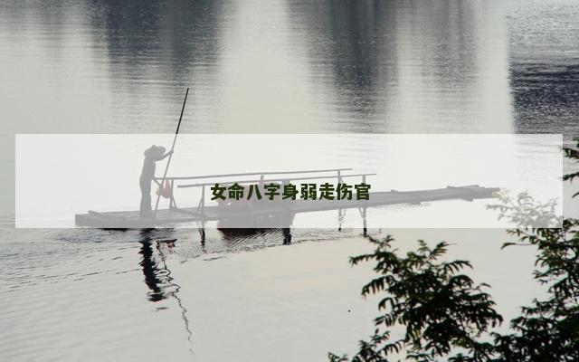 女命八字身弱走伤官