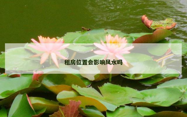租房位置会影响风水吗