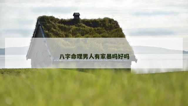 八字命理男人有家暴吗好吗