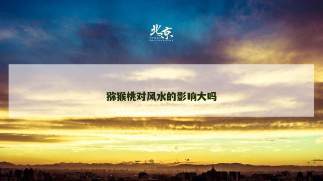 猕猴桃对风水的影响大吗