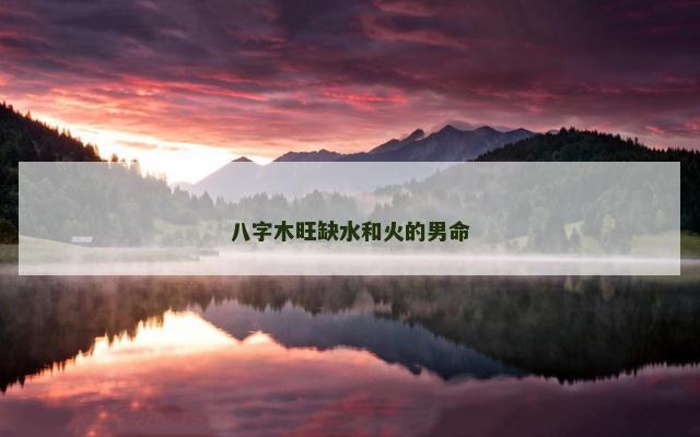 八字木旺缺水和火的男命