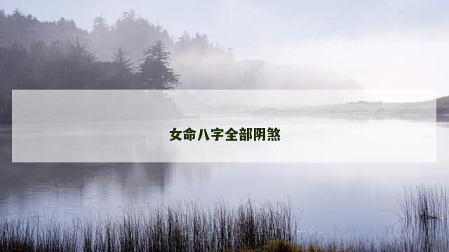 女命八字全部阴煞