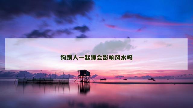 狗跟人一起睡会影响风水吗