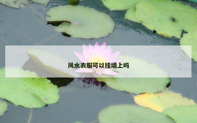 风水衣服可以挂墙上吗