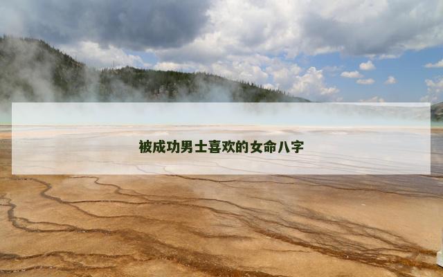 被成功男士喜欢的女命八字