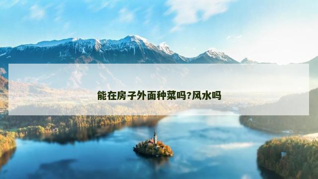 能在房子外面种菜吗?风水吗