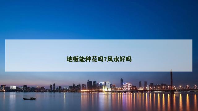 地板能种花吗?风水好吗