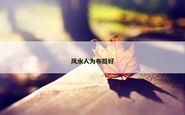 风水人为布局好